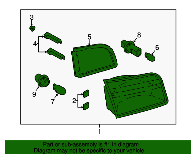 20132015 Mazda CX9 Tail Lamp Assembly TK21513G0A