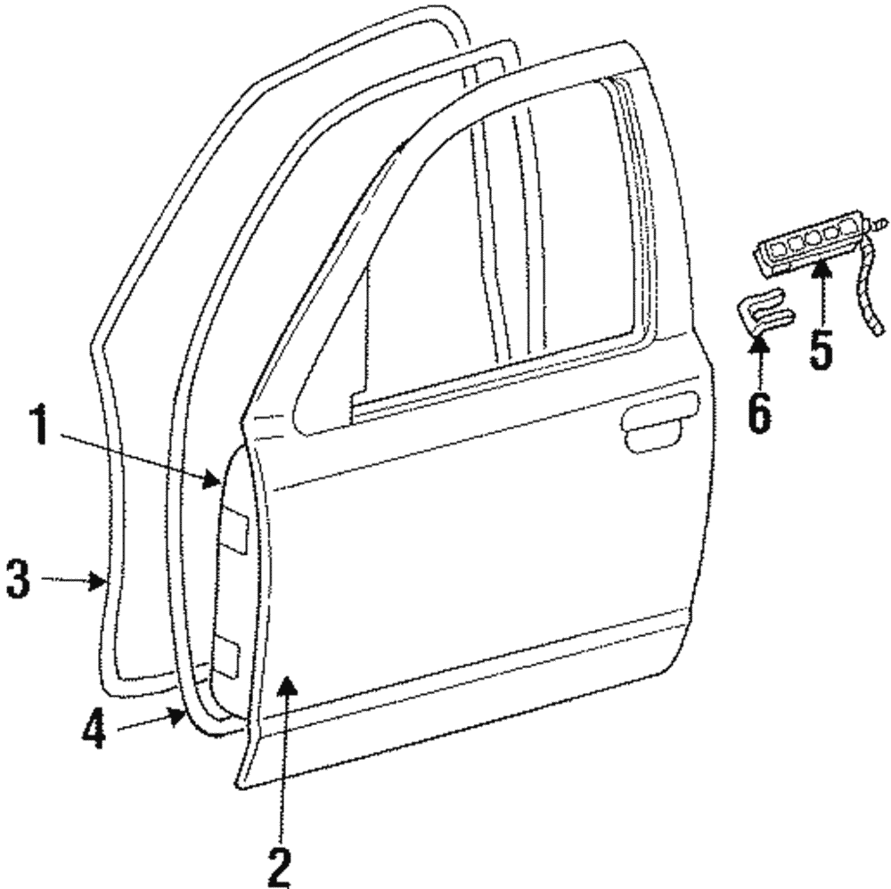 Weatherstrip - Ford (XW7Z-5420709-AAC)