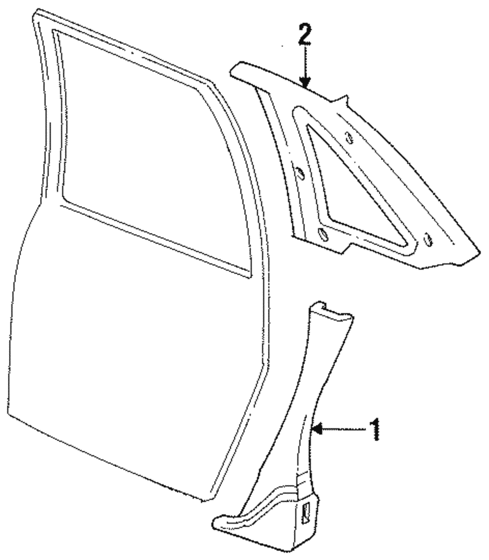 Upper Quarter Trim - Ford (E84Y-5452019-ATZ)