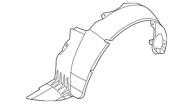 Passenger Side Front Wheelhouse Liner - GM (96648531)