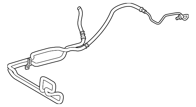 Power Steering Gear Outlet Hose - Buick (25727230)
