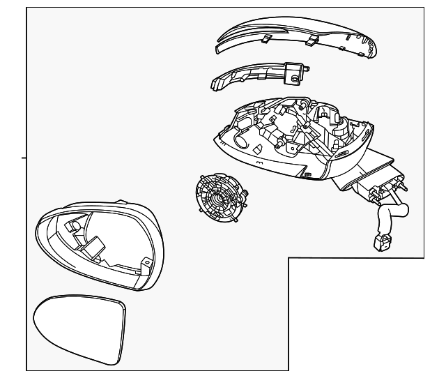87610L3020 Mirror Assembly 20212024 Kia K5 Kia.Parts Store