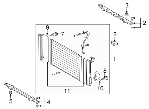 Radiator & Components for 2008 Lexus RX350 | Lexus OE Parts