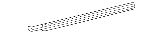 Front Passenger Side Door Window Inner Sealing Strip - GM (84032653)