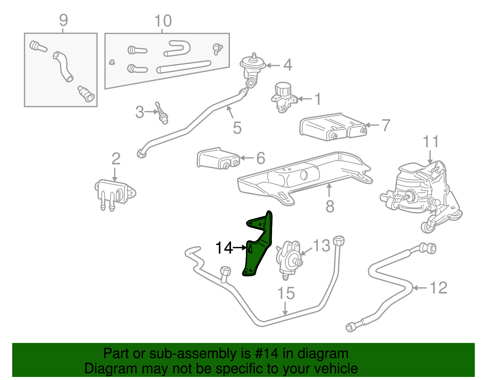 Control Valve Bracket - Ford (XW4Z-9G426-AD)