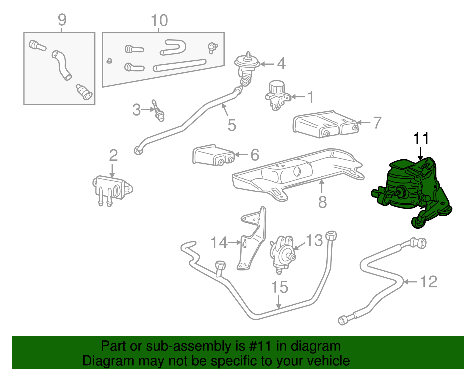 Purge Control Valve - Ford (XW4Z-9C915-AB)