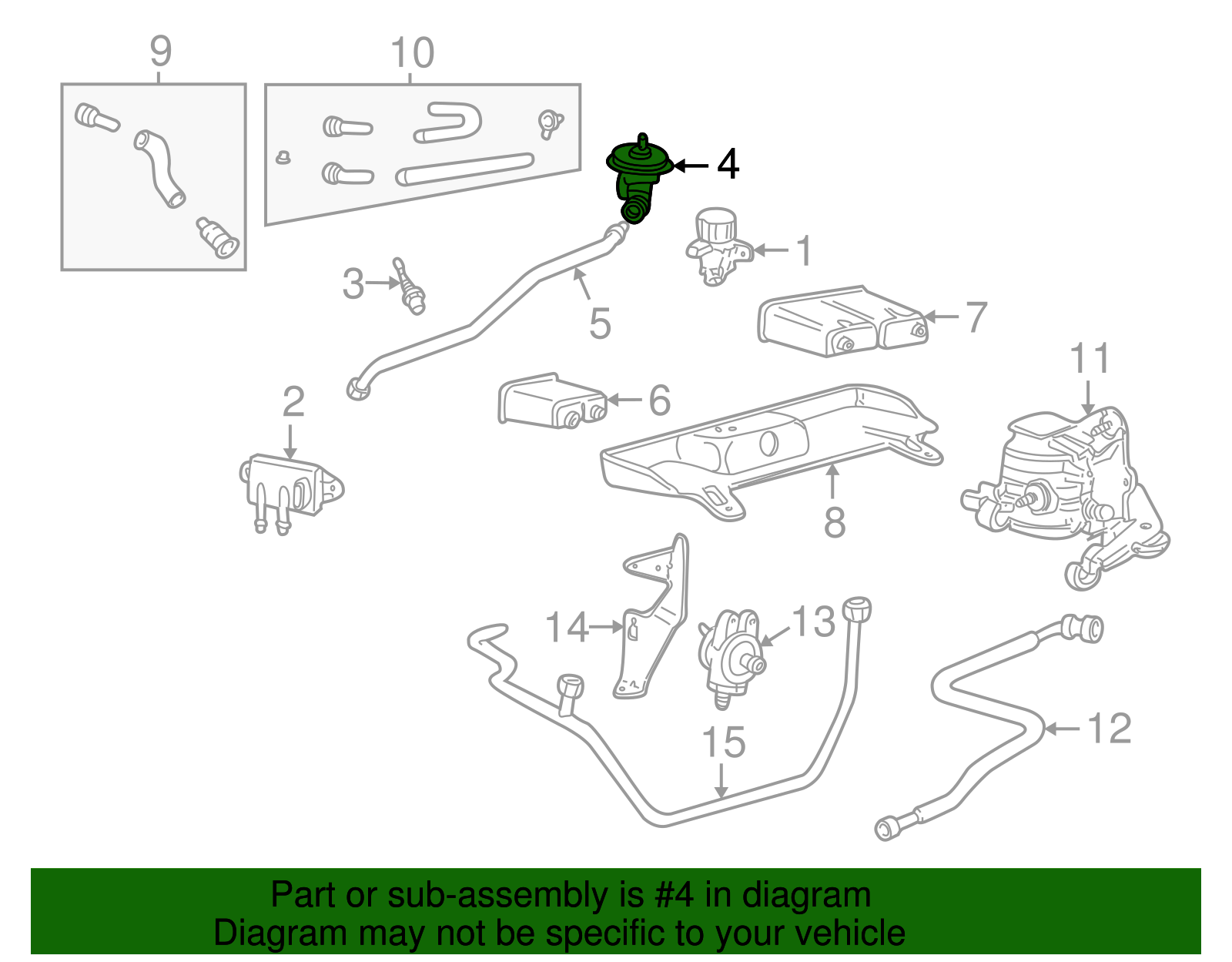 Egr Valve - Ford (XW4Z-9D475-AB)