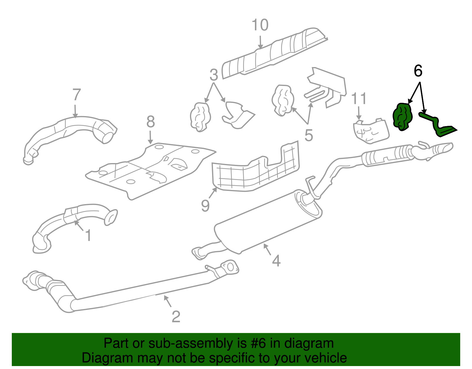 Exhaust Bracket - GM (10322636)