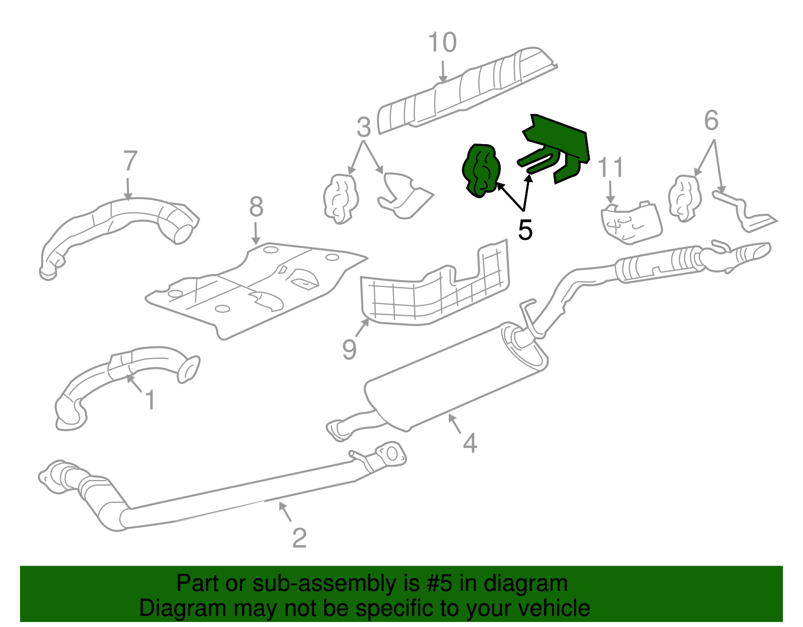 Exhaust Bracket - GM (10433163)