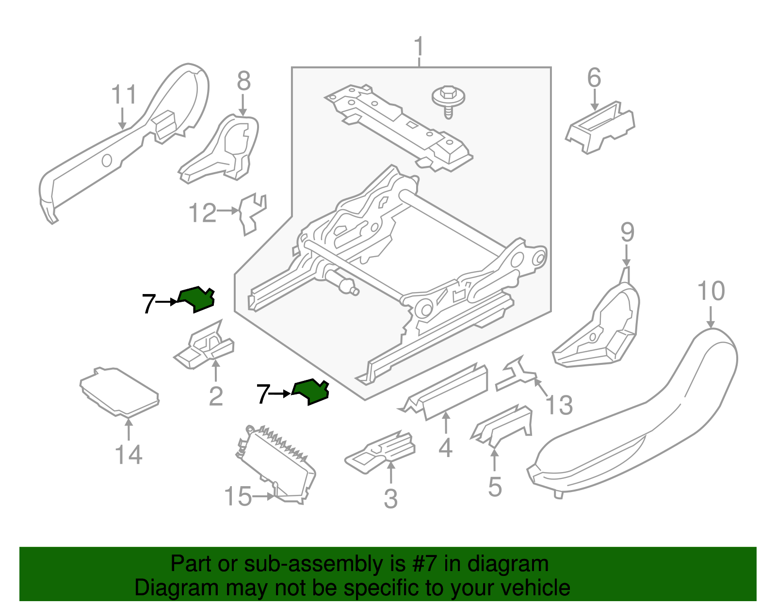 Track Cover Front Cap - Ford (GD9Z-54672A40-AB)