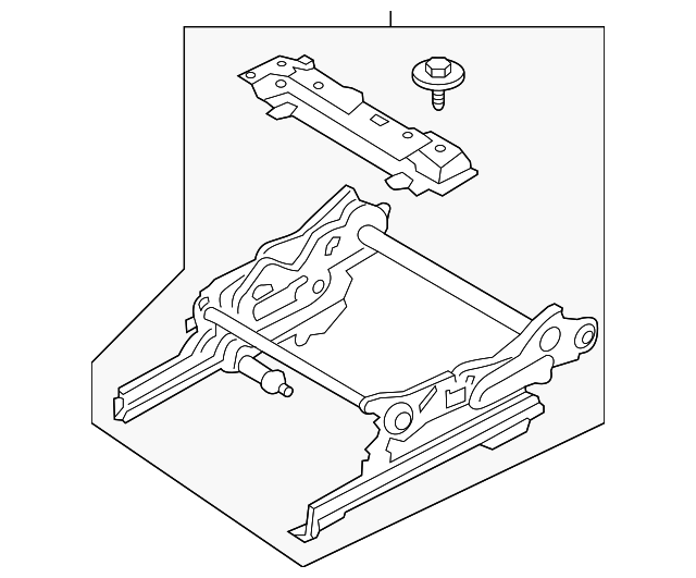 Seat Track - Ford (GD9Z-9661710-A)