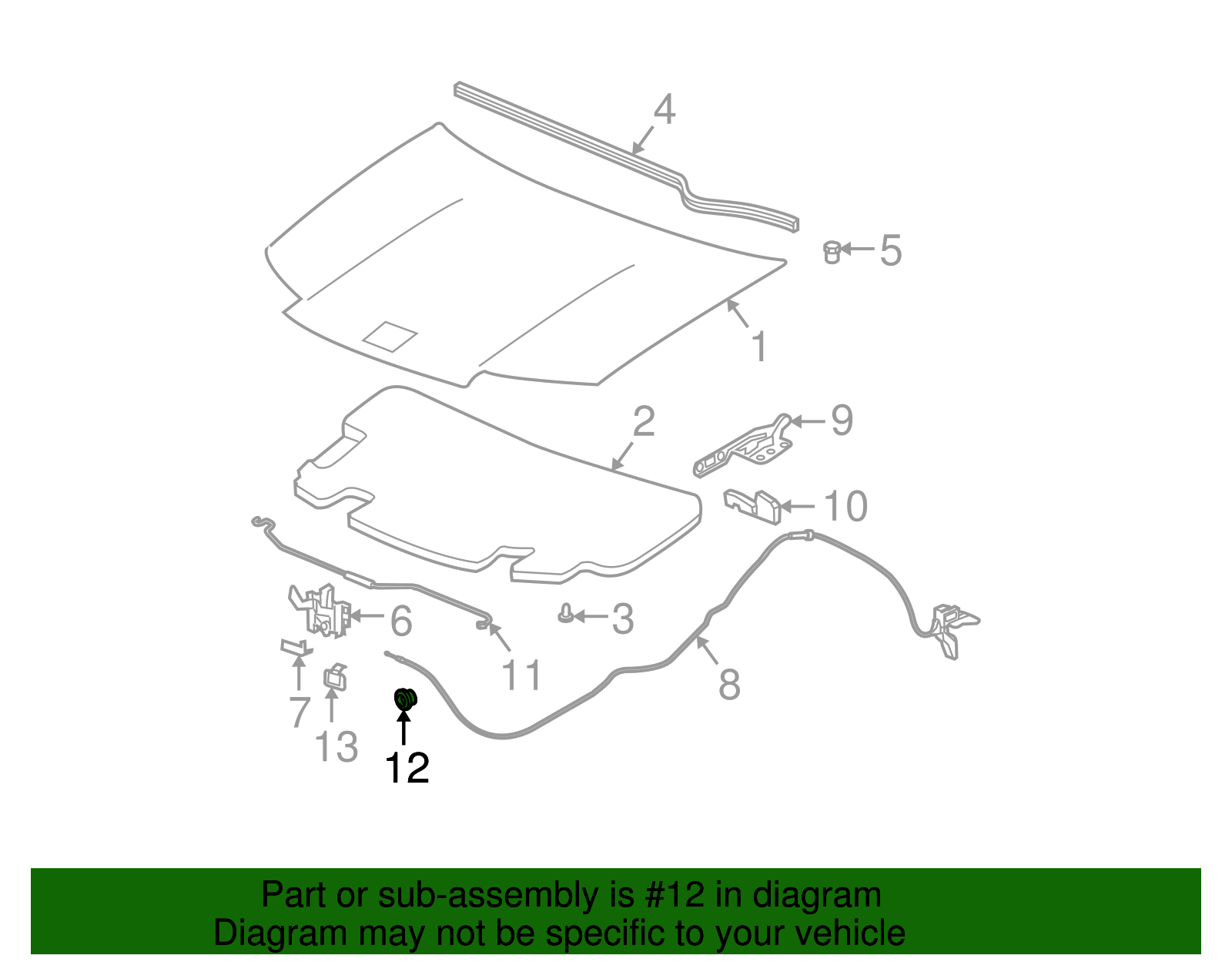 Hood Hold Open Rod Bushing - GM (10119210)