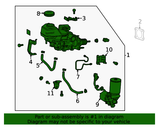 20212023 Toyota Venza Master Cylinder Assembly 4705048100 Toyota