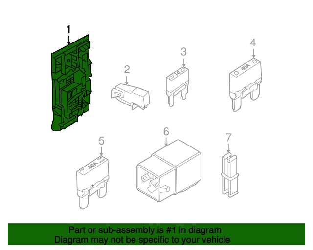 20072024 Ford Fuse Box Cover 7L1Z14A003B Varsity Ford
