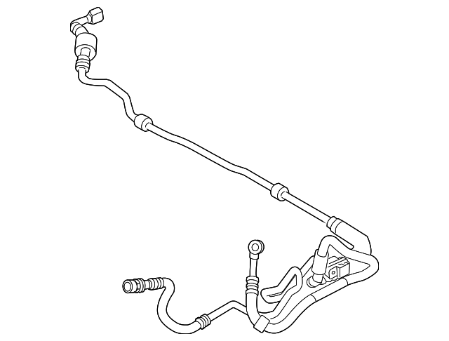 32-41-6-795-670 - Power Steering Return Hose - 2007-2010 BMW X5 