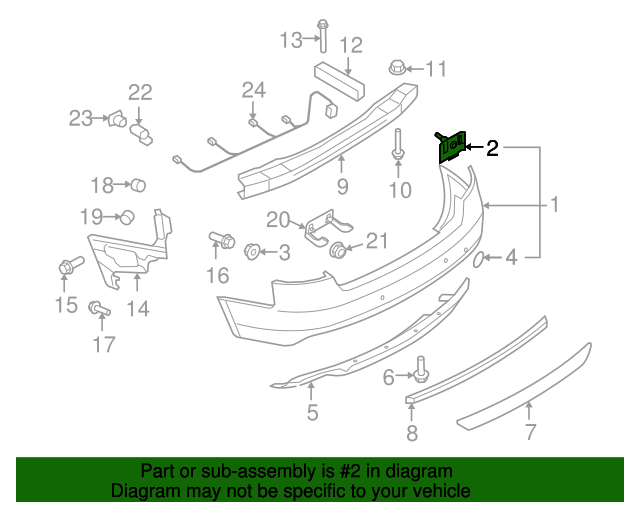 Genuine Audi A5 Quattro Front RH Fender Brace Support Bracket – 8T0-821-136-G (2008-2016)