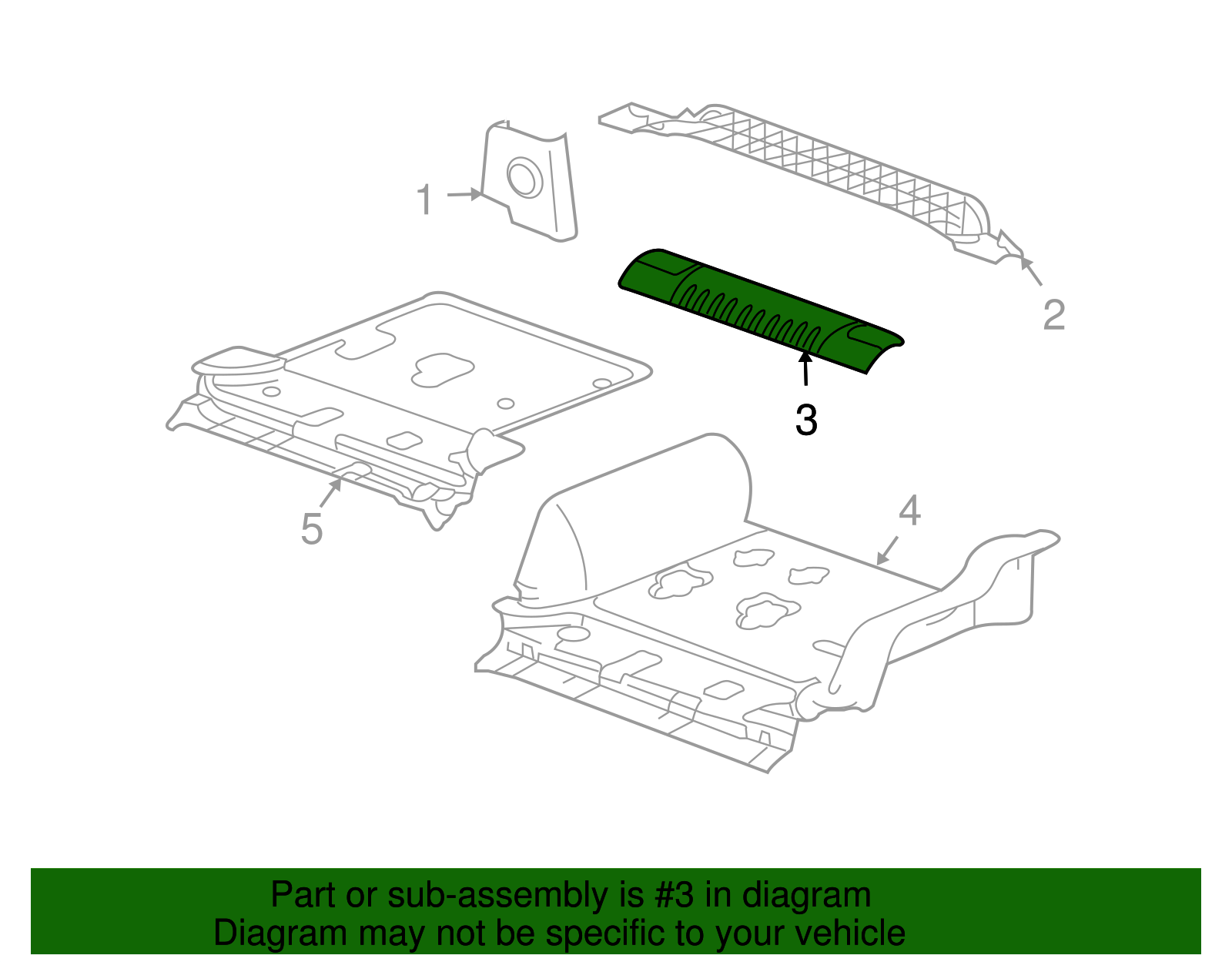 Plate, L/Gate Sill Tr - GM (10358868)