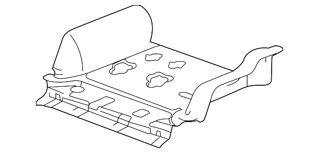 Insulator Assembly-Floor Panel Rear - GM (25821206)