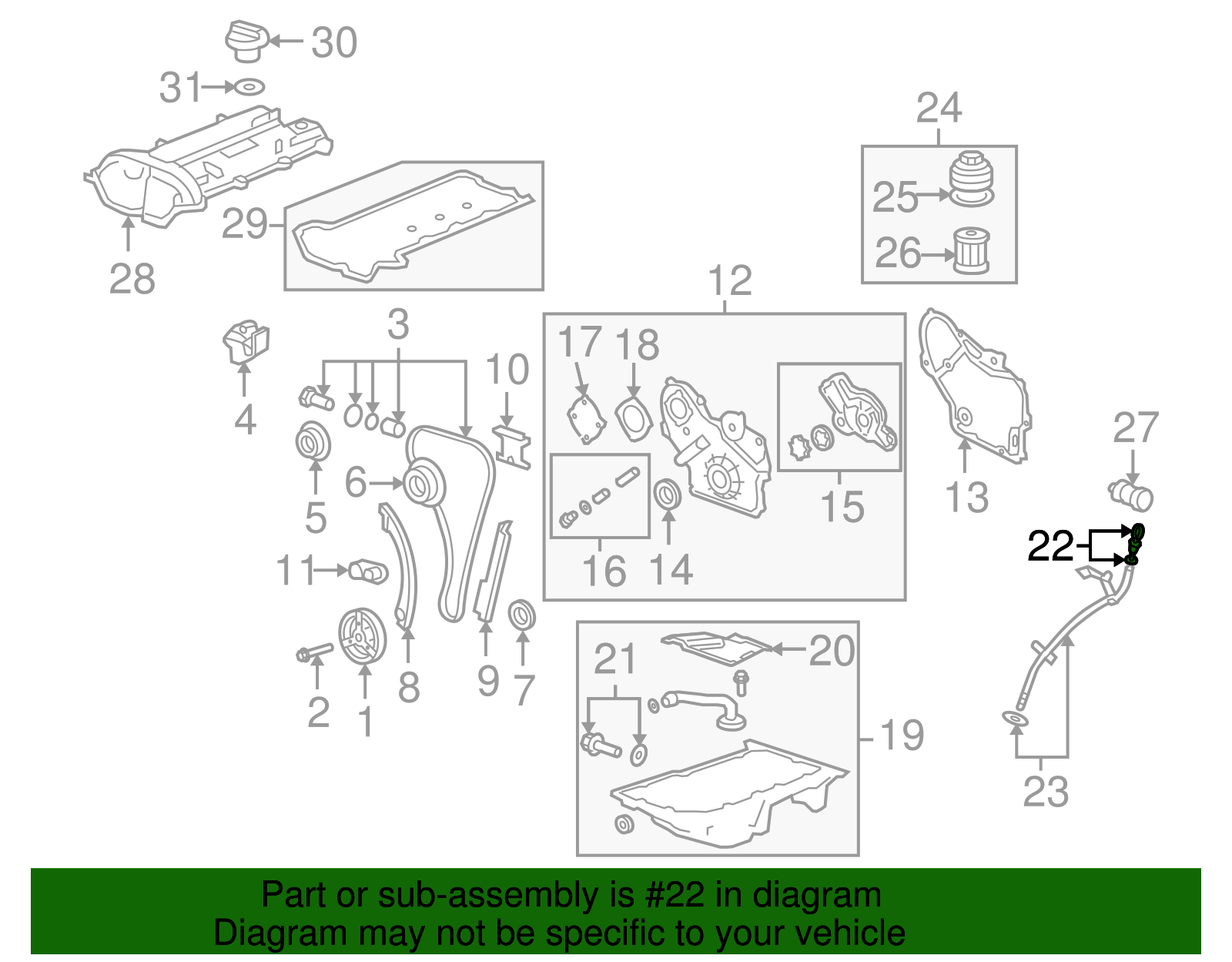 Indicator Assembly-Oil Lvl - GM (12604957)
