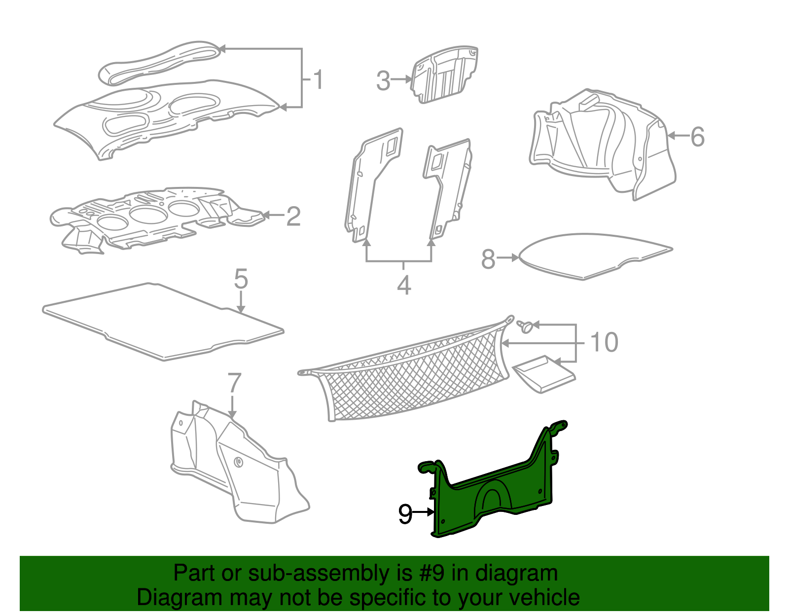Rear Panel - Ford (YF4Z-5411318-AAA)