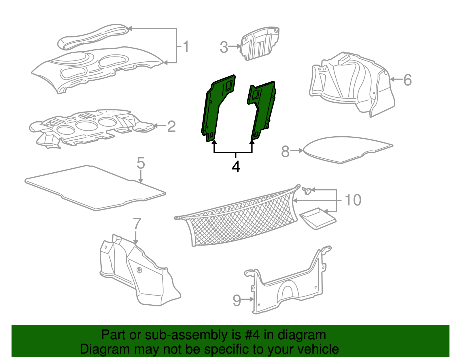 Seat Back Cover - Ford (YF4Z-5466600-AAC)