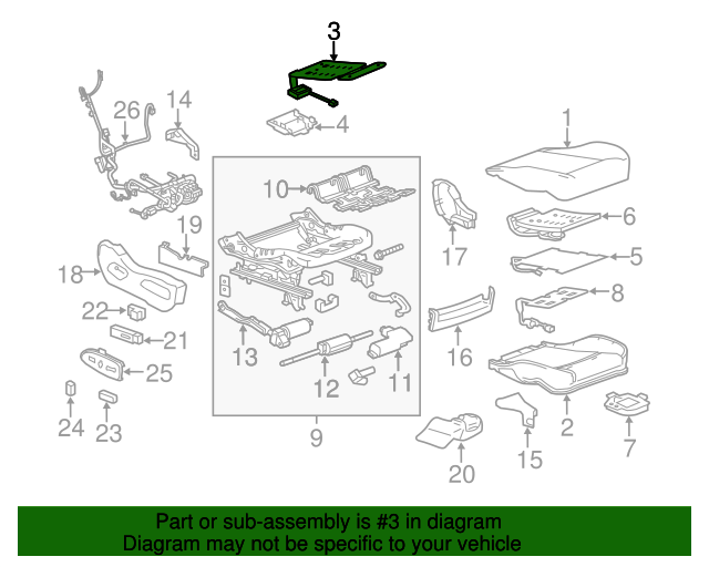 20132016 Cadillac SRX Airbag Front Passenger Presence Module 22999382