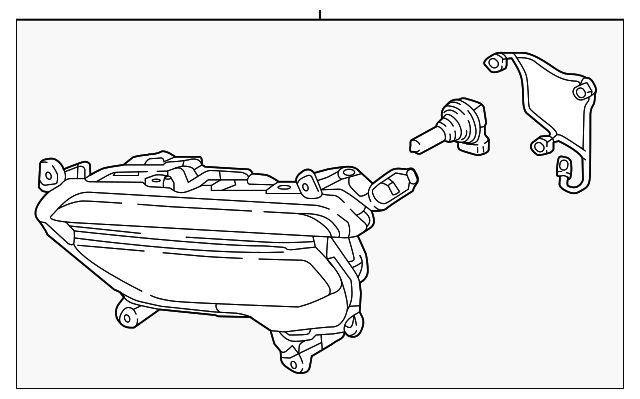 2017-2018 Hyundai Santa Fe Sport Fog Lamp Assembly 92201