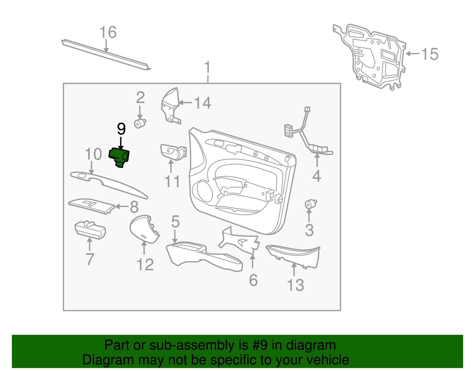 Seat Heat Switch - Buick (25759270)