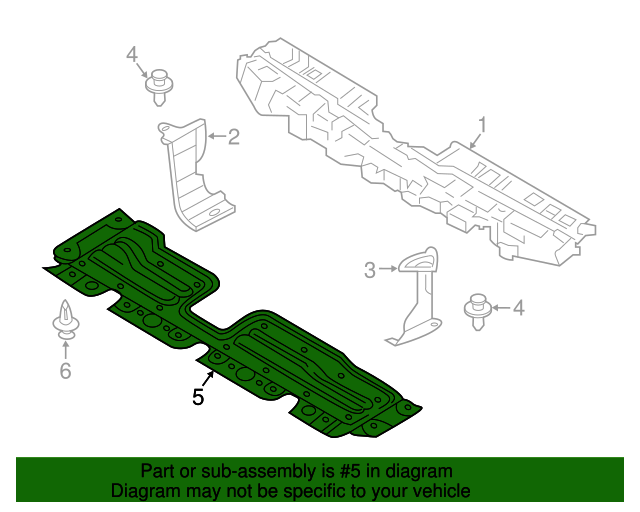 20142020 Mitsubishi Lower Shield 5370B175