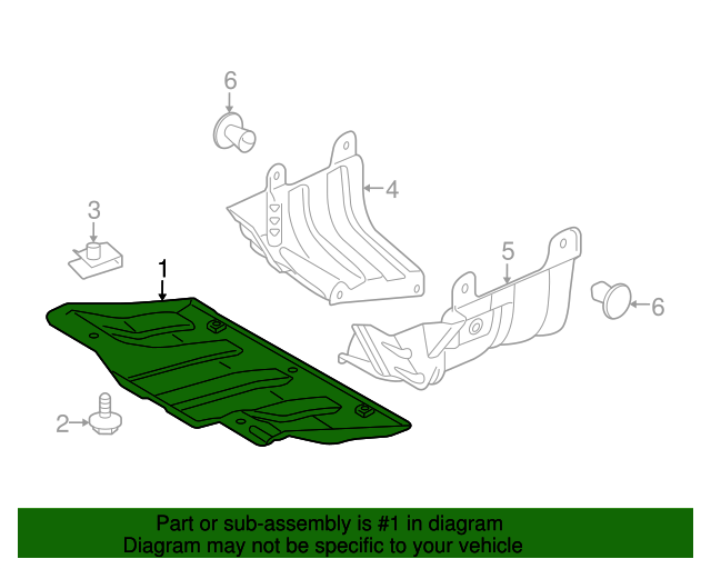 KRB000122 - 2005-2016 Land Rover Front Under Cover Radiator Support ...