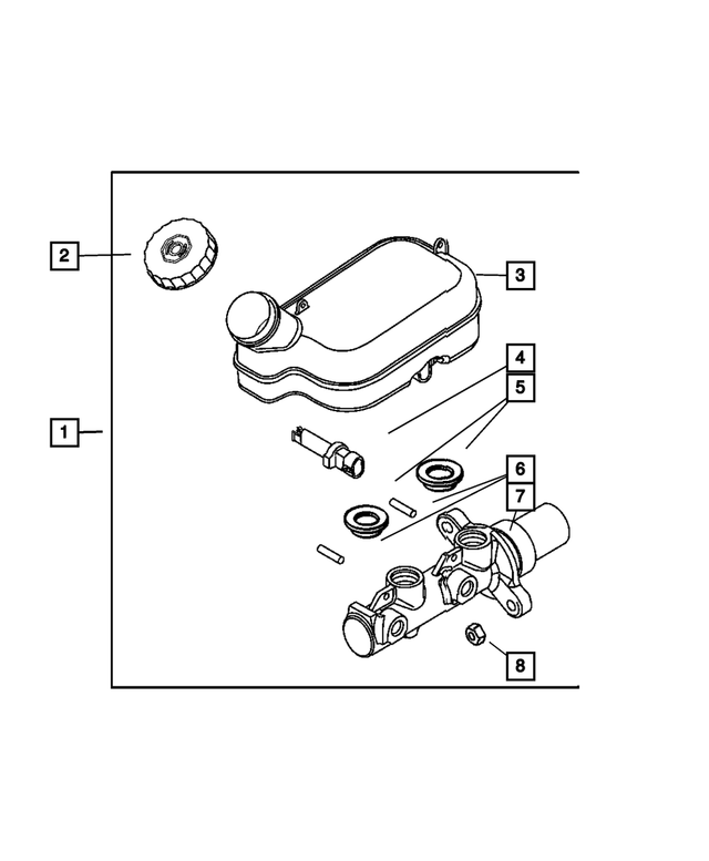4723389AB Master Cylinder Reservoir Grommet 20012024 Mopar World Mopar Parts