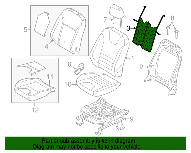 20162021 Ford Lumbar Support CU5Z9665500V