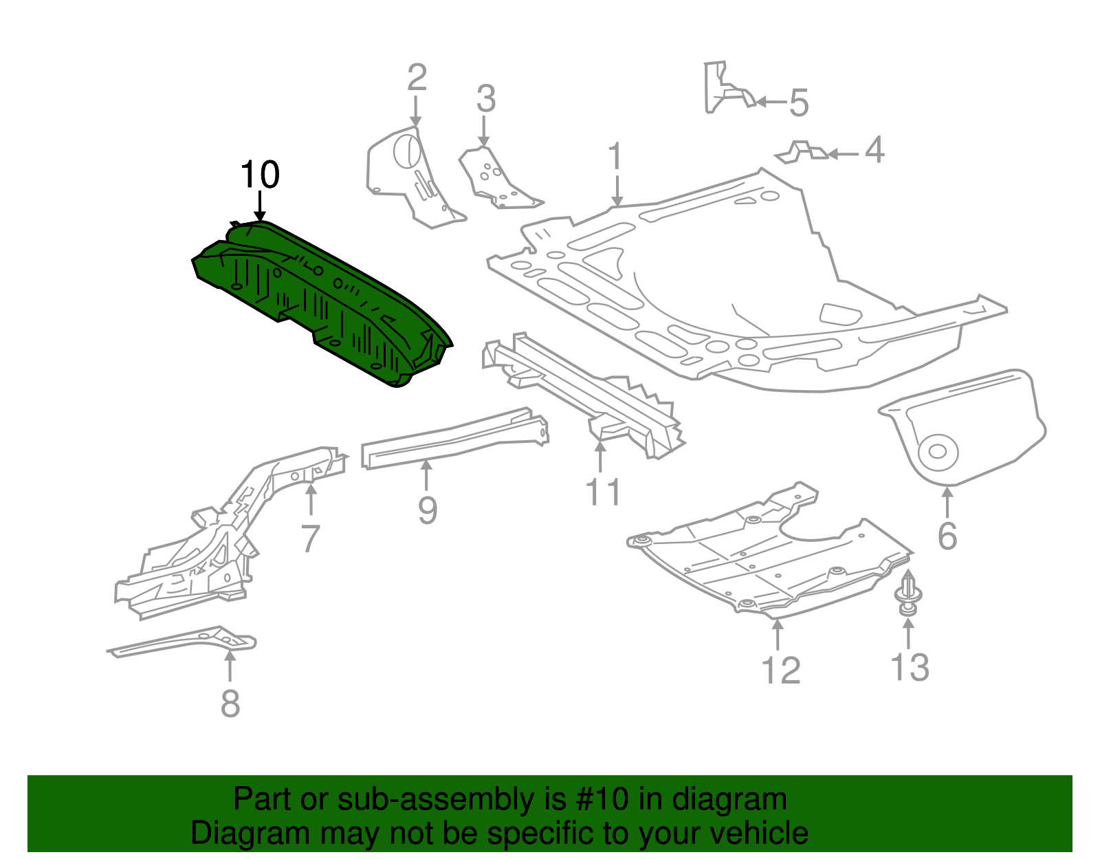57605-02210 - 2014-2019 Toyota Corolla - Front Cross-Member | Sparks Parts