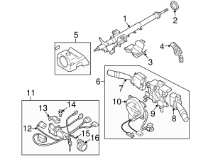 2002-2008 Subaru Ignition Switch 83139FE000 | OEM Parts Online
