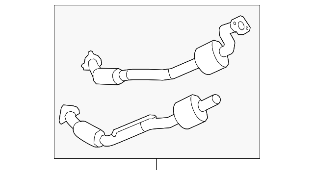 Driver Side 3-Way Catalytic Converter with Flange, Retainer, Inserts, Strap, and Label - GM (25982291)