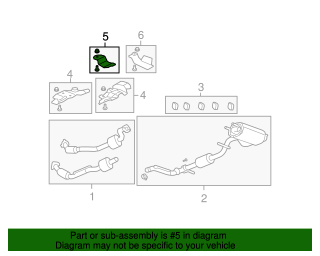 25866699 GM Exhaust Intermediate Heat Shield GM Parts Store