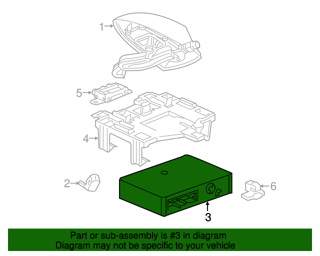 20132015 GM Module Interface (W/ M/Tel Transceiver) 22903686 GM Parts Online
