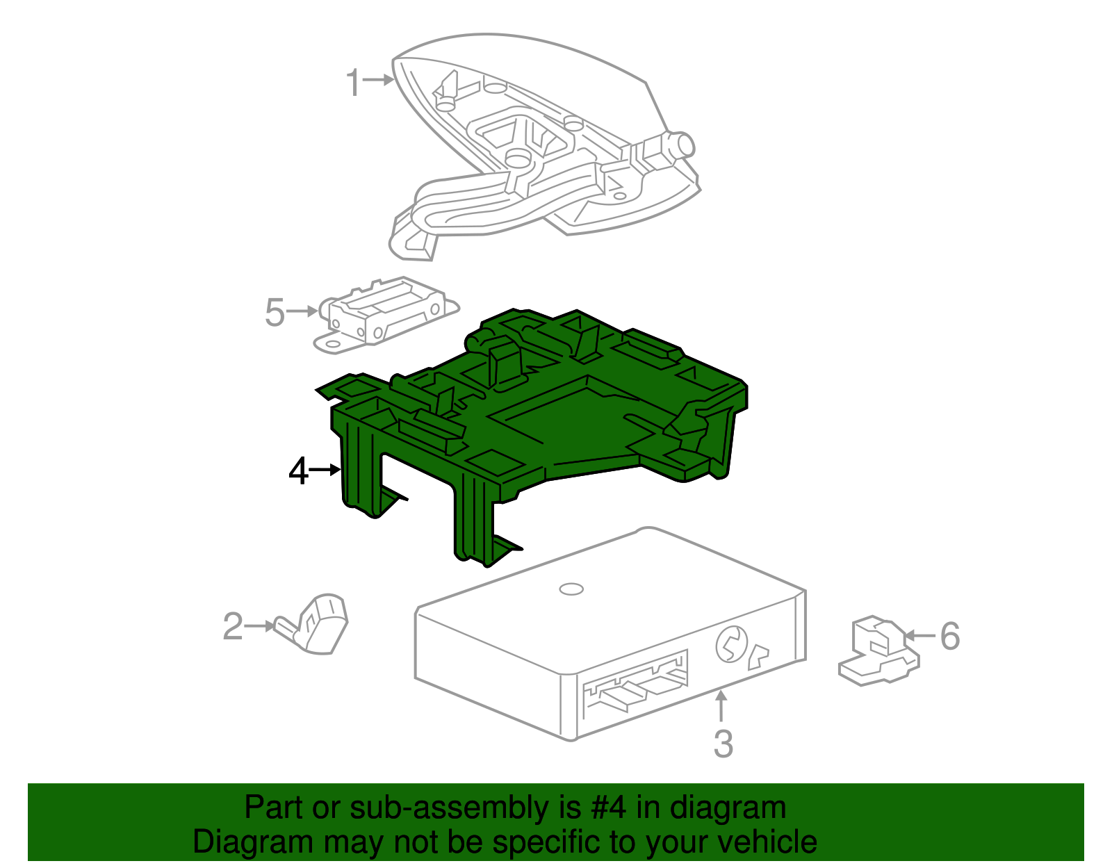 Communication Interface Module Bracket - Buick (25794011)