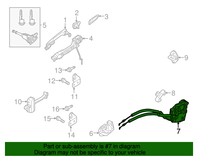 20142018 Mazda 3 Lock Actuator BHN959310A QuirkParts