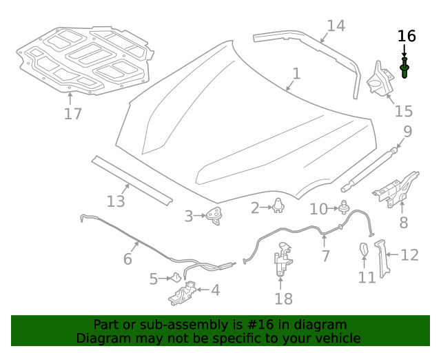 90118-WA334 - Cover Panel Rivet - 2020-2024 Toyota GR Supra | Nucar ...