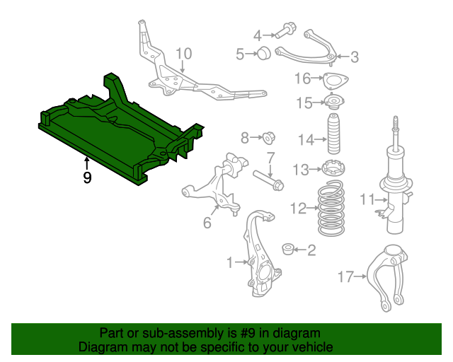 54401-jk500-engine-cradle-2007-2015-infiniti-discount-infiniti-parts