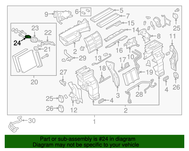 20182023 Nissan Armada Expansion Valve 922001JB0A Nissan Parts Plus
