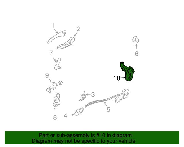 20032016 Mazda Door Jamb Switch GJ6A66540A