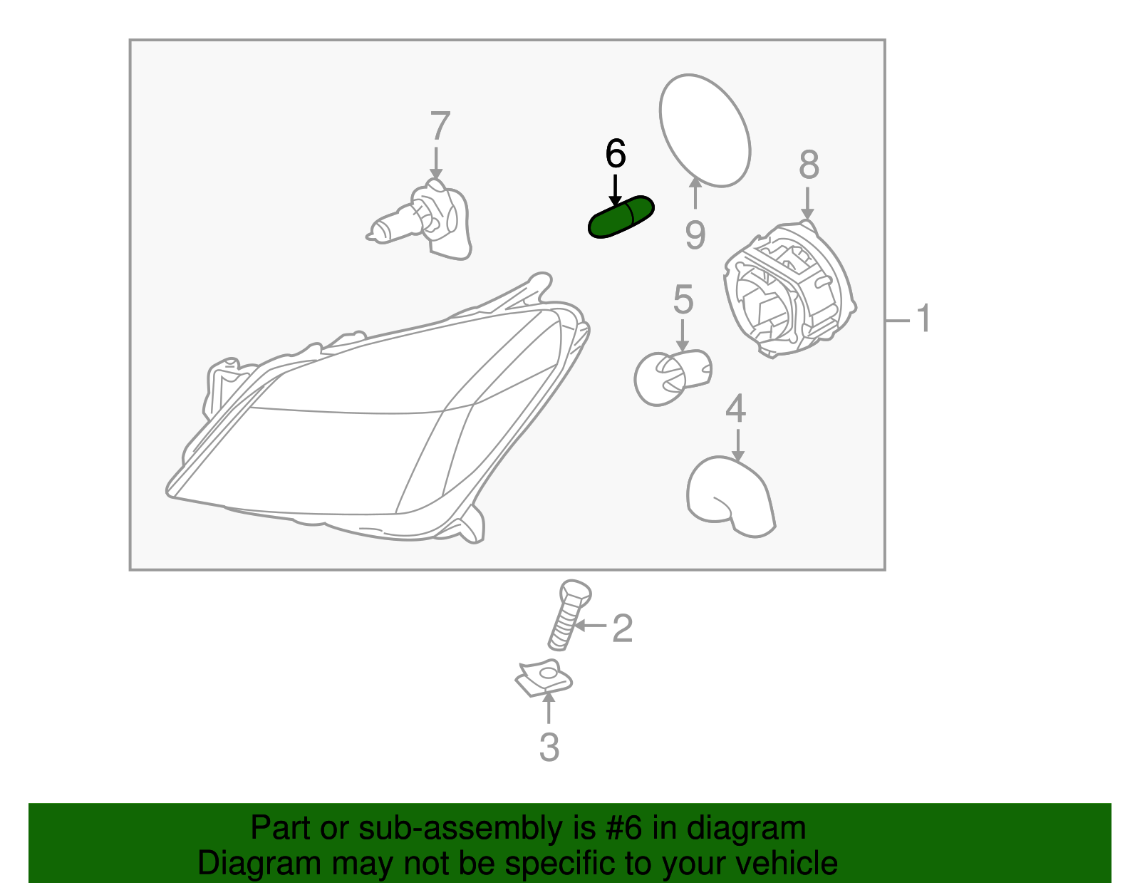 Bulb, Hdlp - GM (93192080)