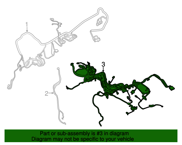 2018 Ford F150 Wire Harness JL3Z15525G OEM Parts Online