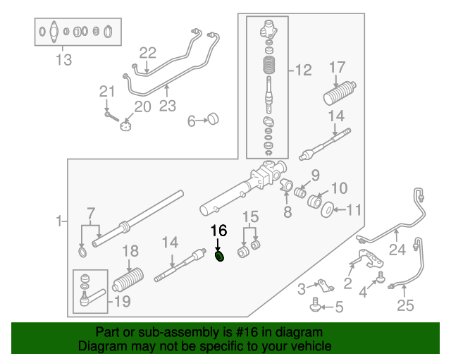 20042009 Subaru Inner Tie Rod Lock Washer 34127AG02A Subaru Parts Pro