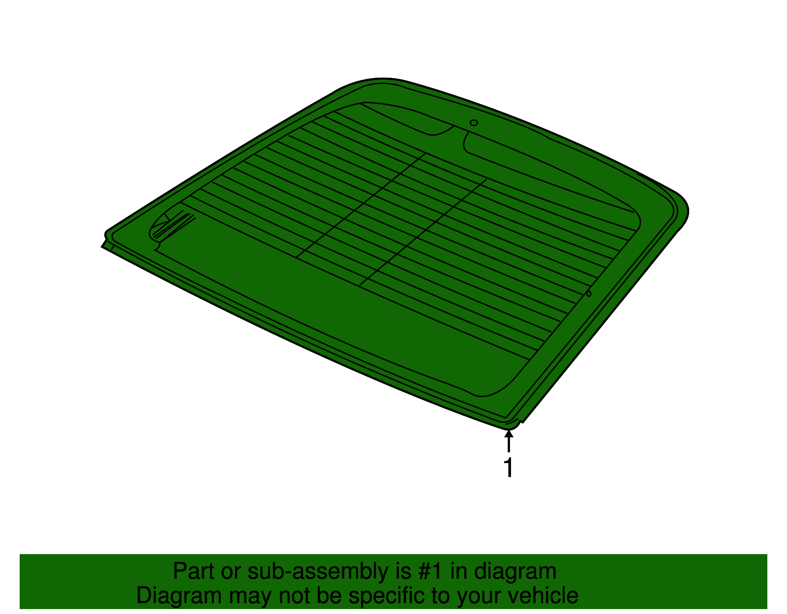 Back Glass - Ford (XW4Z-5442006-BA)