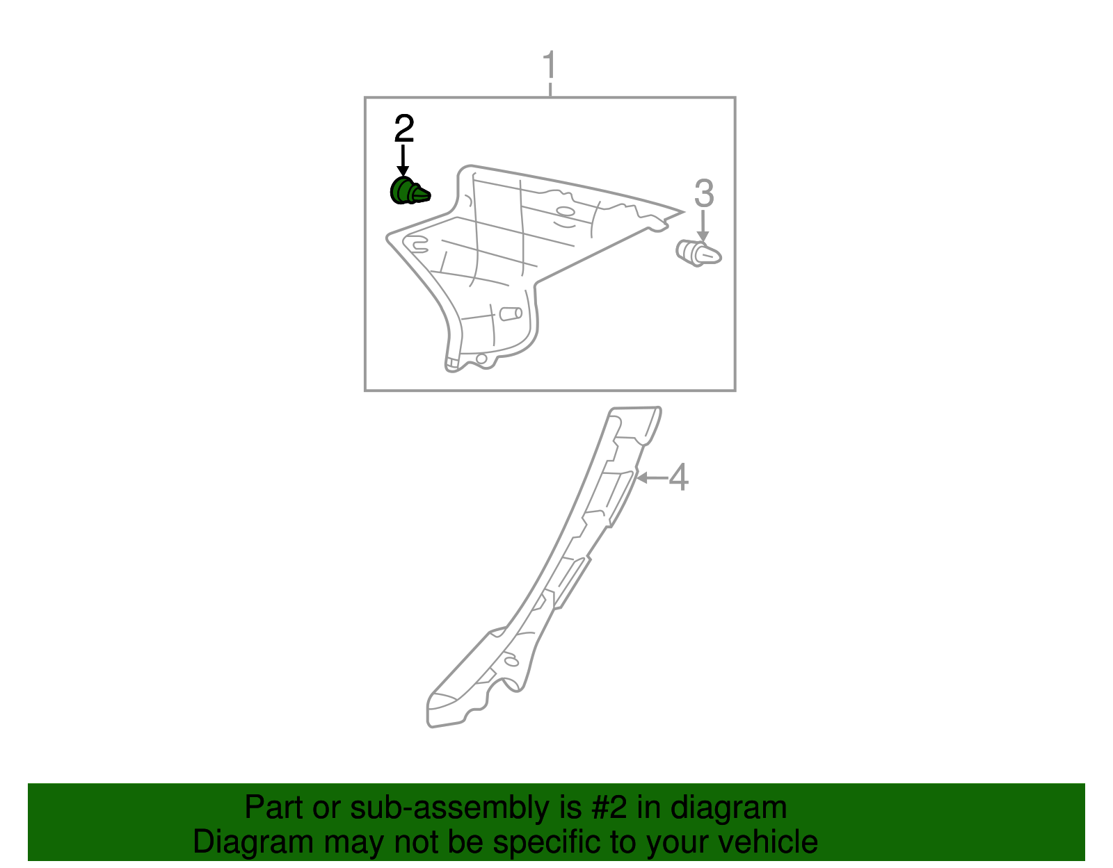 Upper Quarter Trim Clip - Scion (90950-08003)