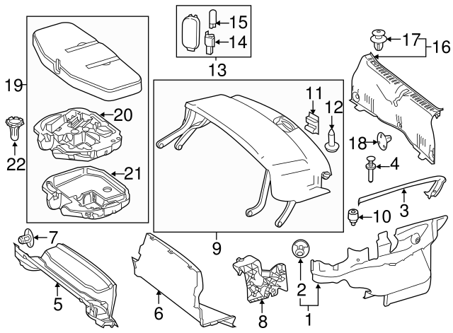172-694-01-25-9051 - Front Trim 2012-2016 Mercedes-Benz | Mercedes-Benz ...