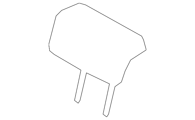 Rear Genuine Hyundai 89700-0W640-MW3 Seat Headrest Assembly Rear Genuine Hyundai 89700-0W640-MW3 Seat Headrest Assembly